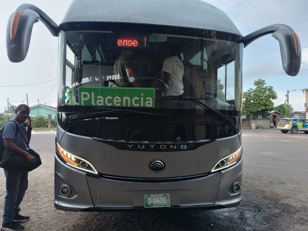 Caye Caulker to Belize City to Placencia by public bus